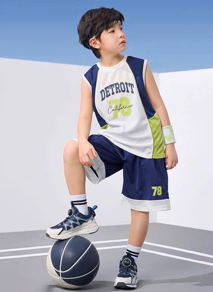 T617 - BỘ ĐÙI BÉ TRAI THỂ THAO SIZE ĐẠI BA LỖ DETROIT