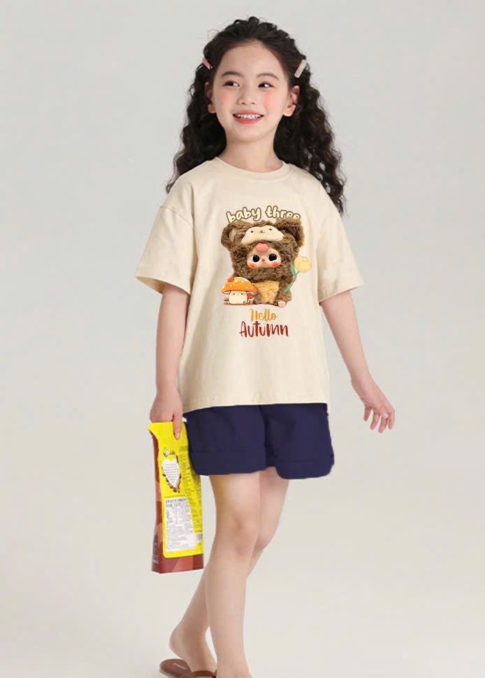 G574 - BỘ ĐÙI BÉ GÁI SIZE ĐẠI ÁO BE BABY3 QUẦN THAN