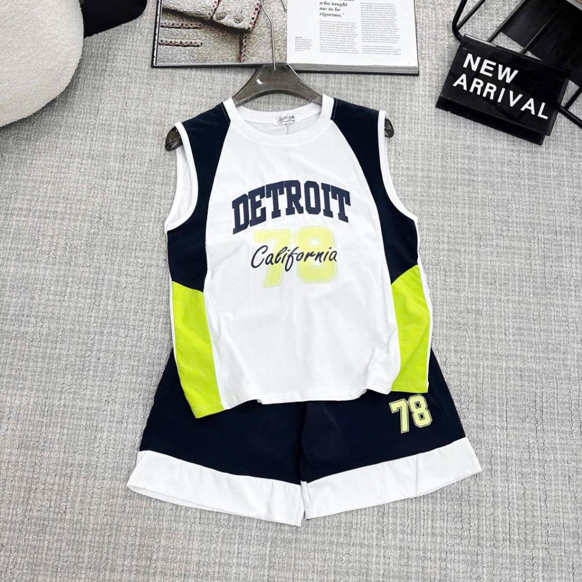 T617 - BỘ ĐÙI BÉ TRAI THỂ THAO SIZE ĐẠI BA LỖ DETROIT