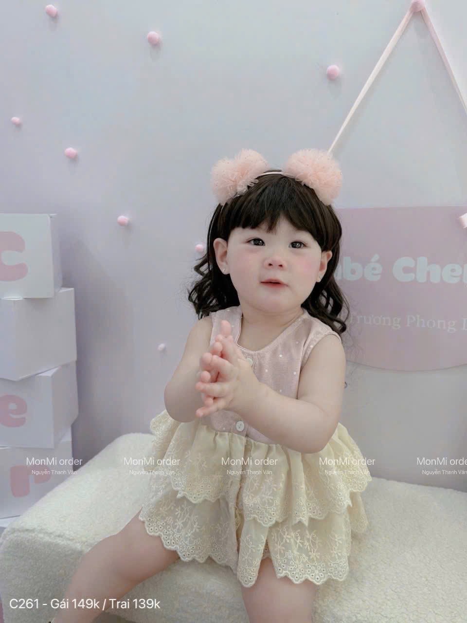 (hàng chờ)G566 - SET BÉ TRAI GÁI HỒNG CHẤM BI PHỐI