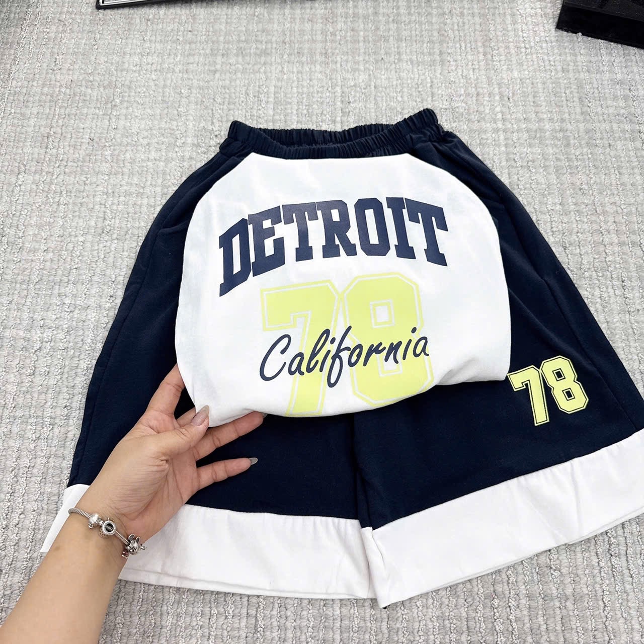 T617 - BỘ ĐÙI BÉ TRAI THỂ THAO SIZE ĐẠI BA LỖ DETROIT