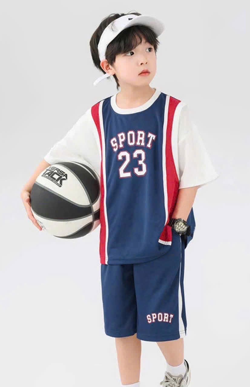 T620 - BỘ ĐÙI BÉ TRAI THỂ THAO SIZE ĐẠI THAN ĐỎ SPORT 23