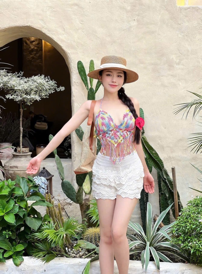 S938 - SET BRA REN SẮC MÀU QUẦN BE QC