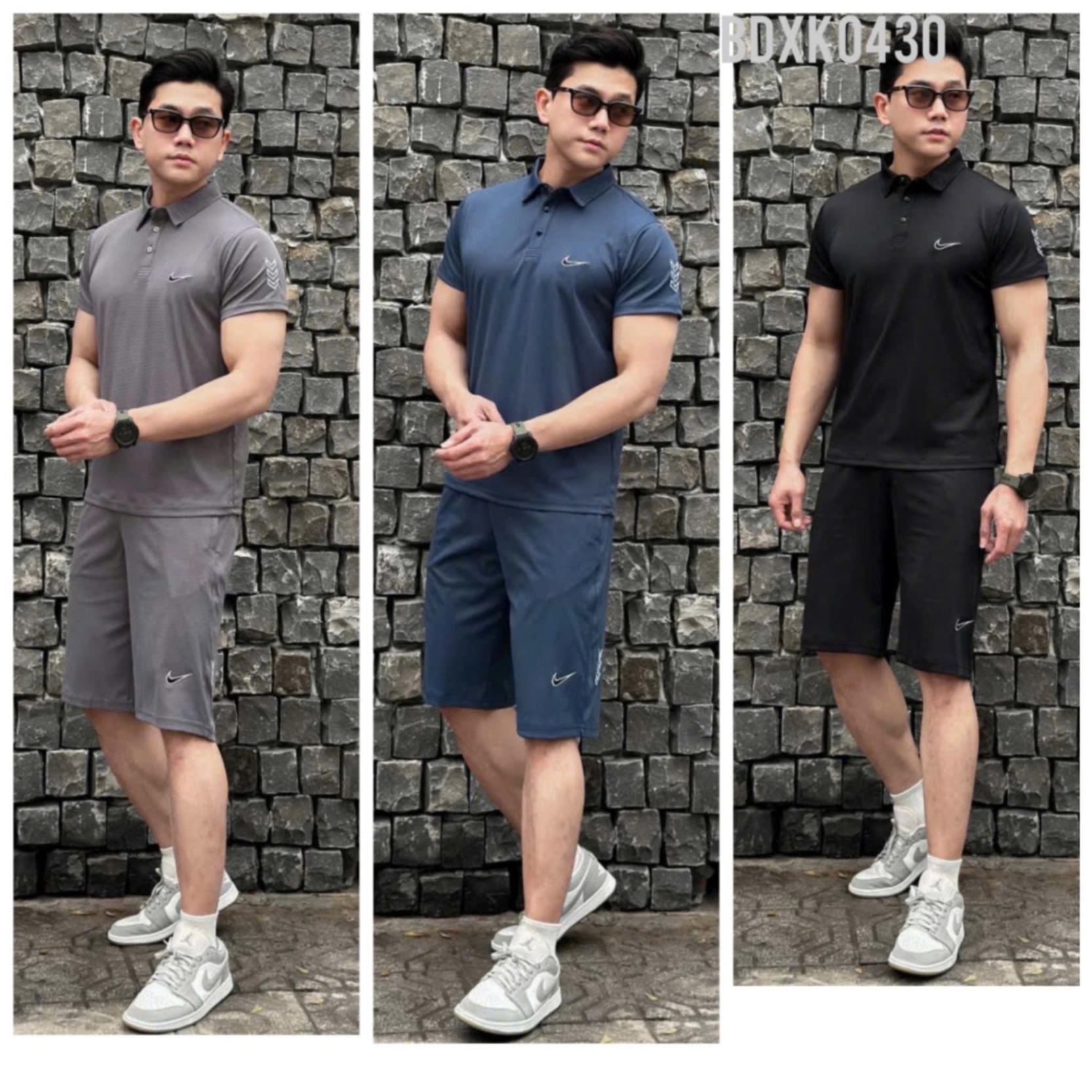 B272 - BỘ ĐÙI NAM CỔ ĐỨC NIKE THÔNG HƠI