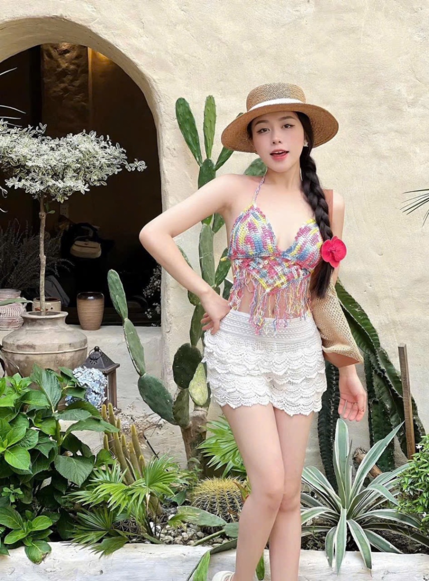 S938 - SET BRA REN SẮC MÀU QUẦN BE QC