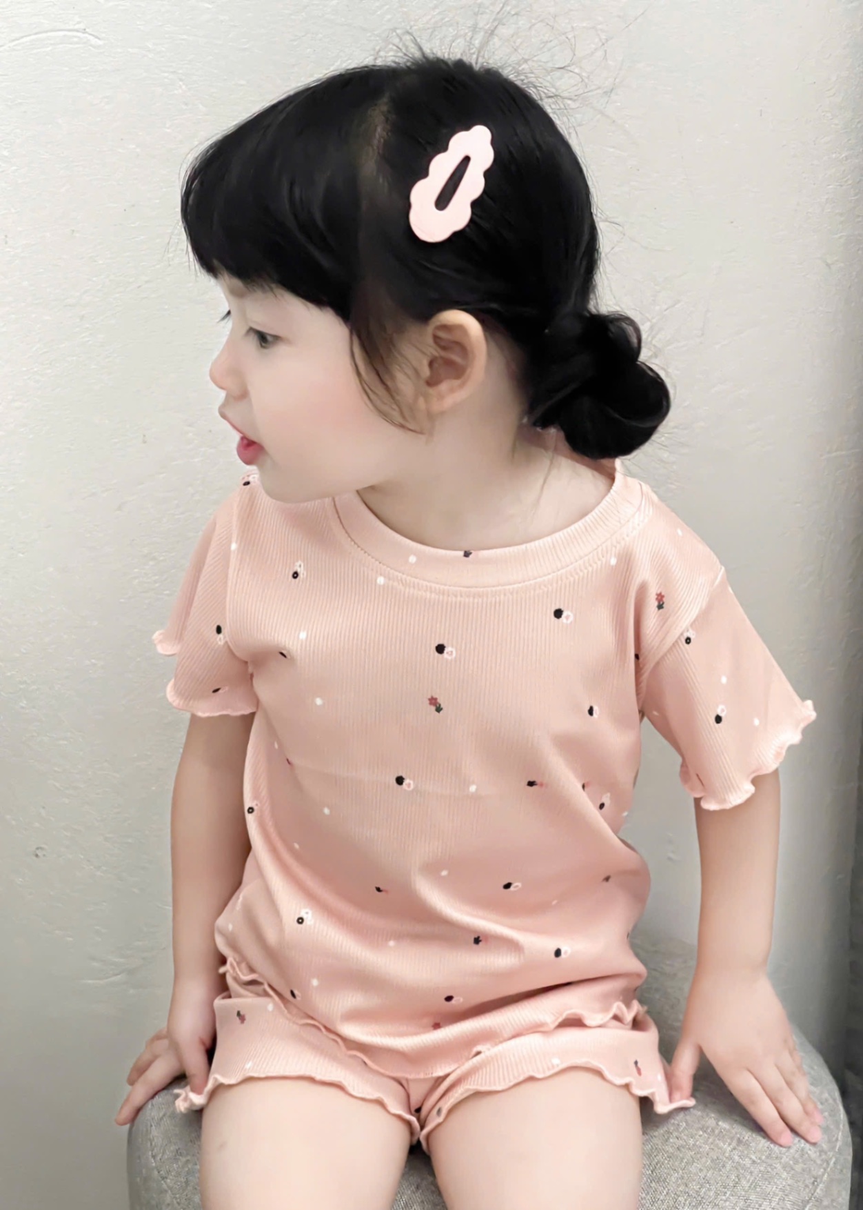 G579 - SET 3 BỘ ĐÙI BÉ GÁI HOA NHÍ VIỀN BÈO xanh hồng trắng