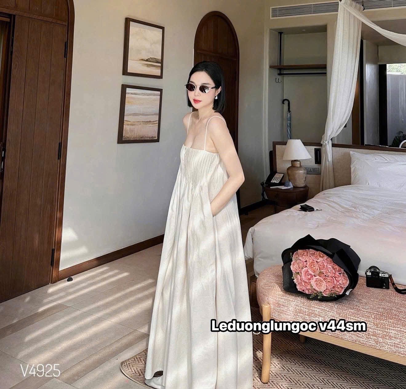 V469 - VÁY SUÔNG 2S LI NGỰC CHUN SAU