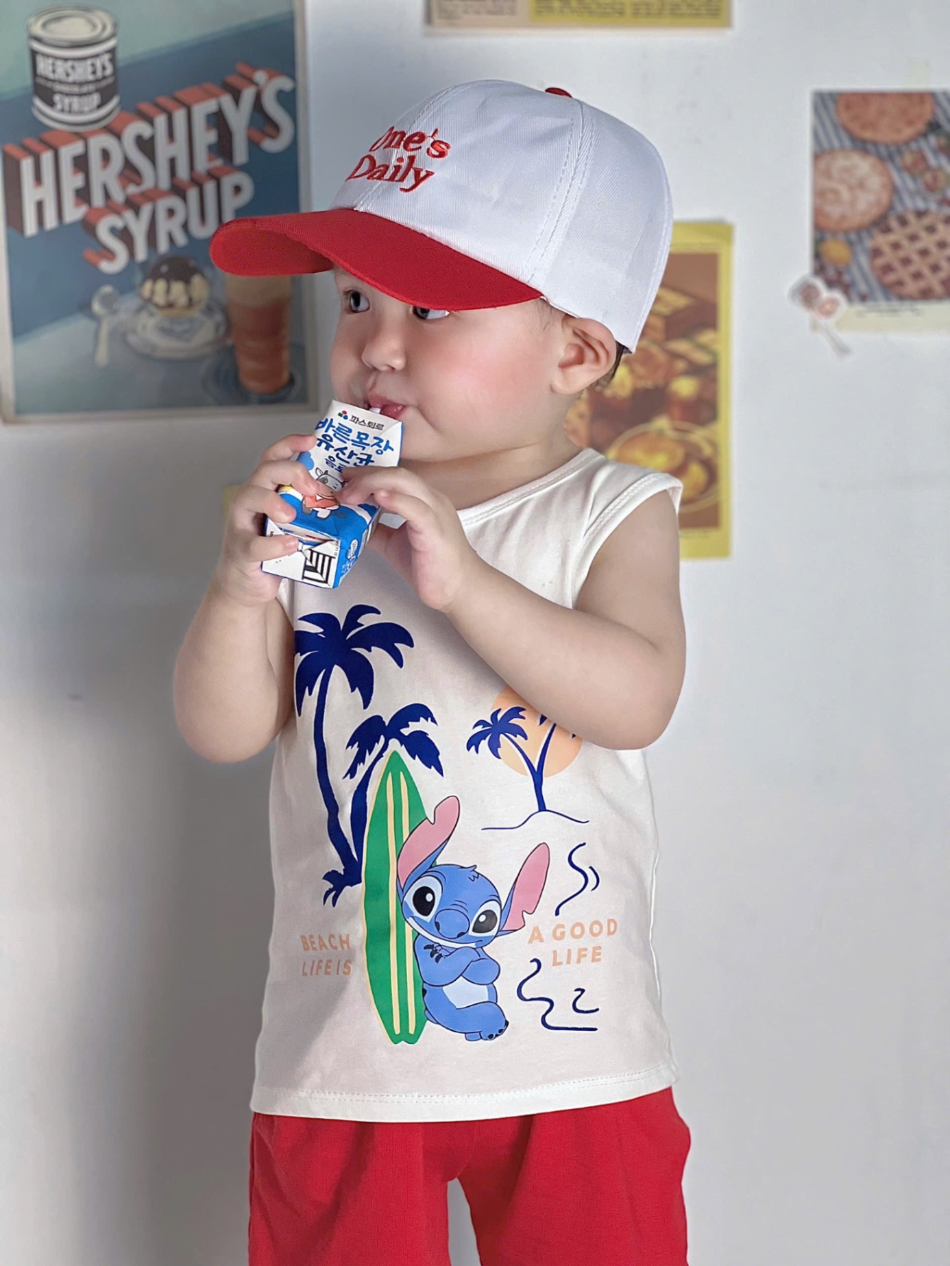 T641 - SET 2 BỘ ĐÙI BÉ TRAI BA LỖ CÂY DỪA xanh trắng