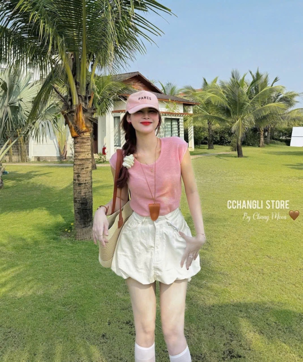 S957 - SET NỮ ÁO ZIP CỘC CVAY BỒNG