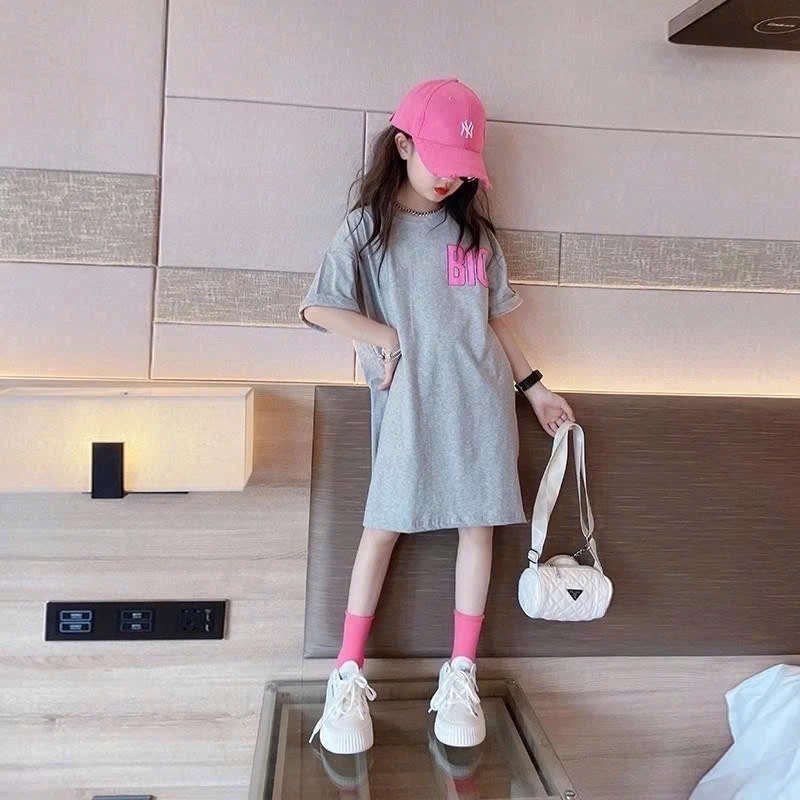VB535 - VÁY BÉ GÁI SIZE ĐẠI MÀU XÁM BIG