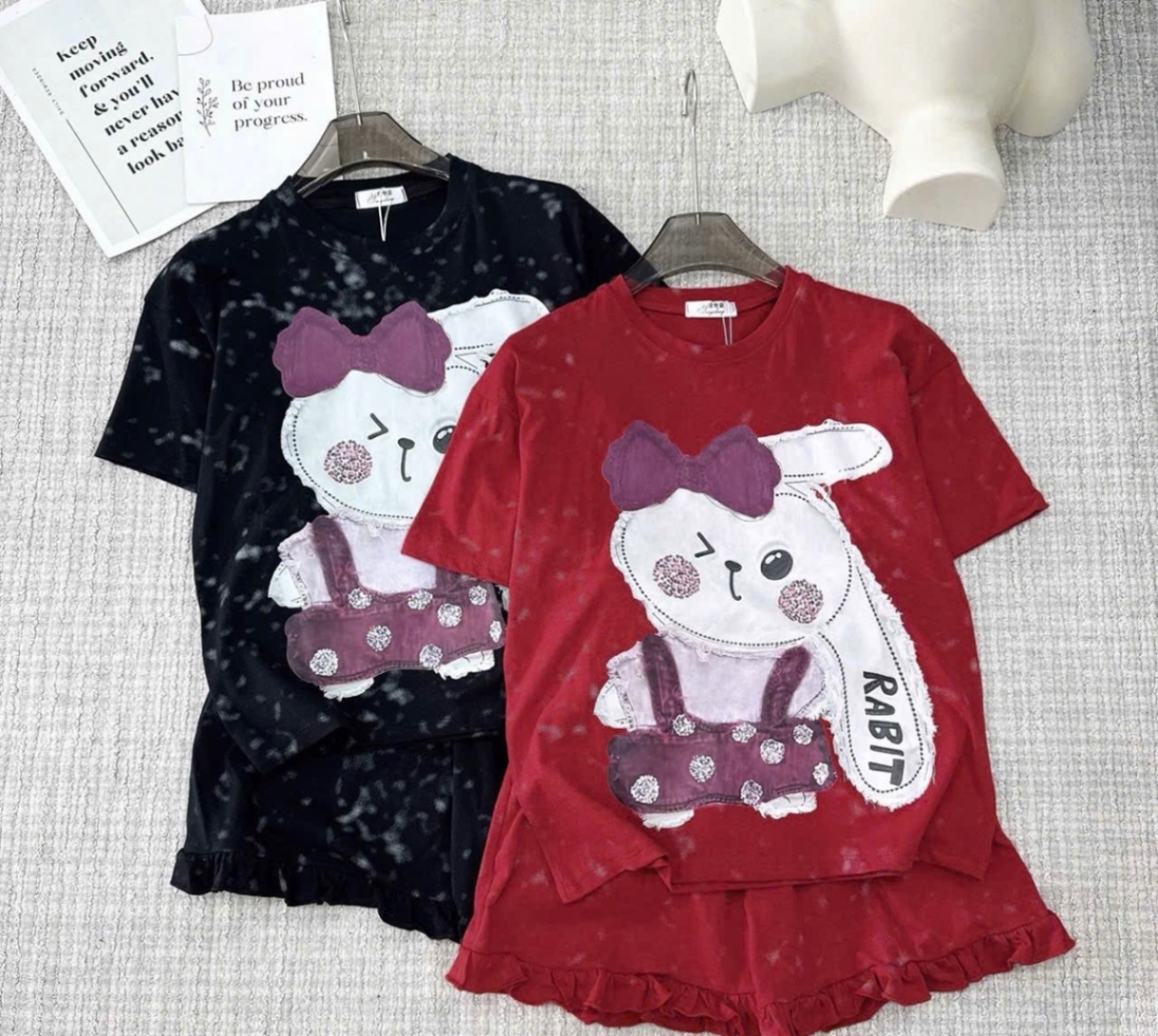 G587 - BỘ ĐÙI BÉ GÁI LOANG SIZE ĐẠI THỎ RABBIT