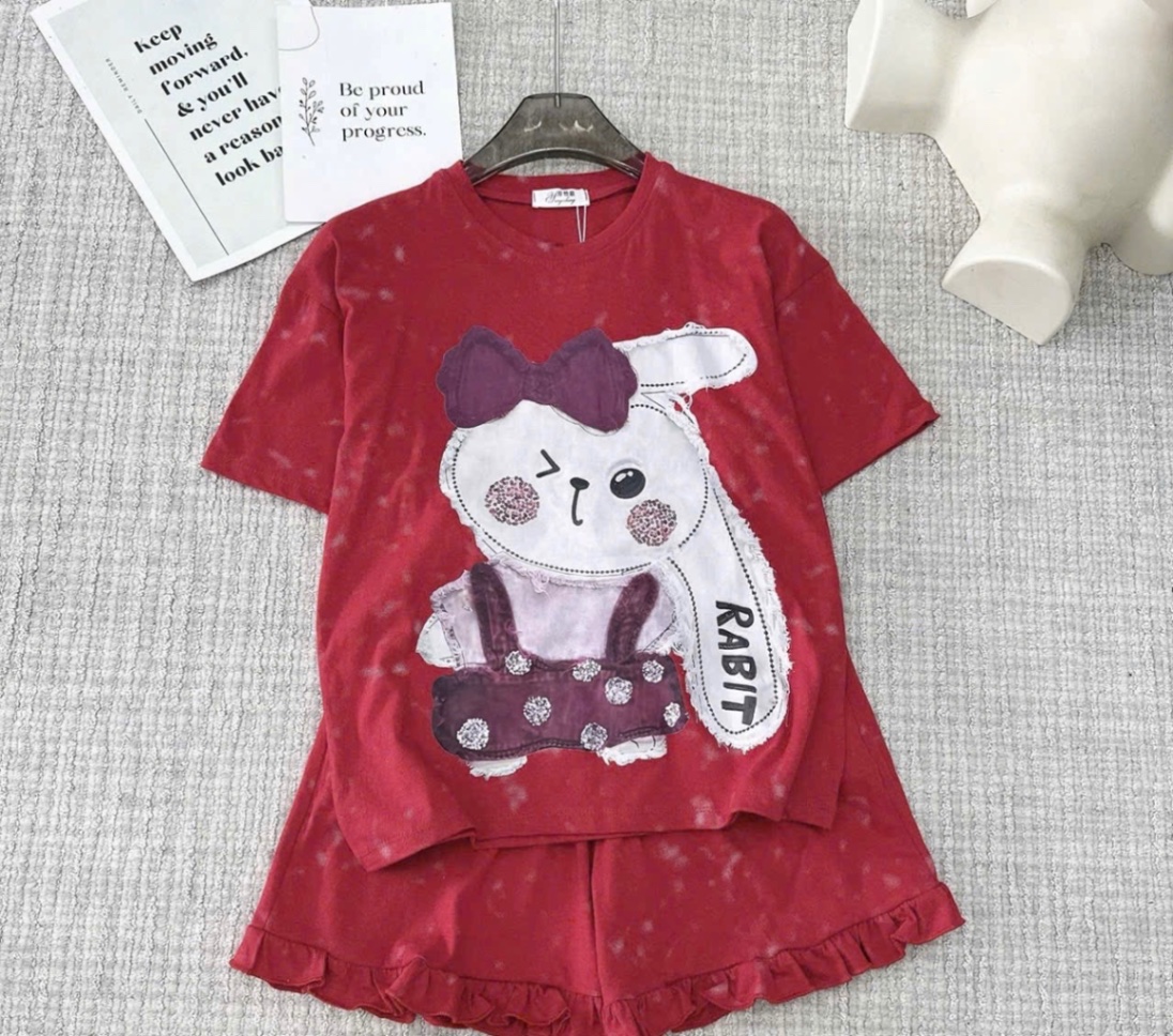 G587 - BỘ ĐÙI BÉ GÁI LOANG SIZE ĐẠI THỎ RABBIT