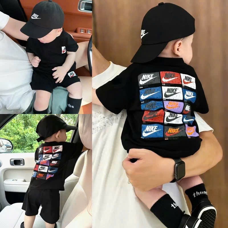 T651 - BỘ ĐÙI BÉ TRAI MÀU ĐEN NIKE