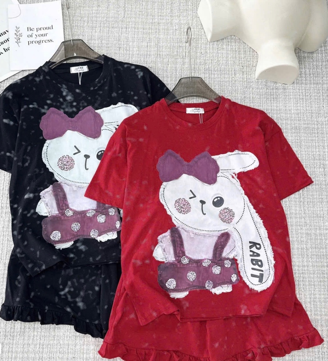 G587 - BỘ ĐÙI BÉ GÁI LOANG SIZE ĐẠI THỎ RABBIT