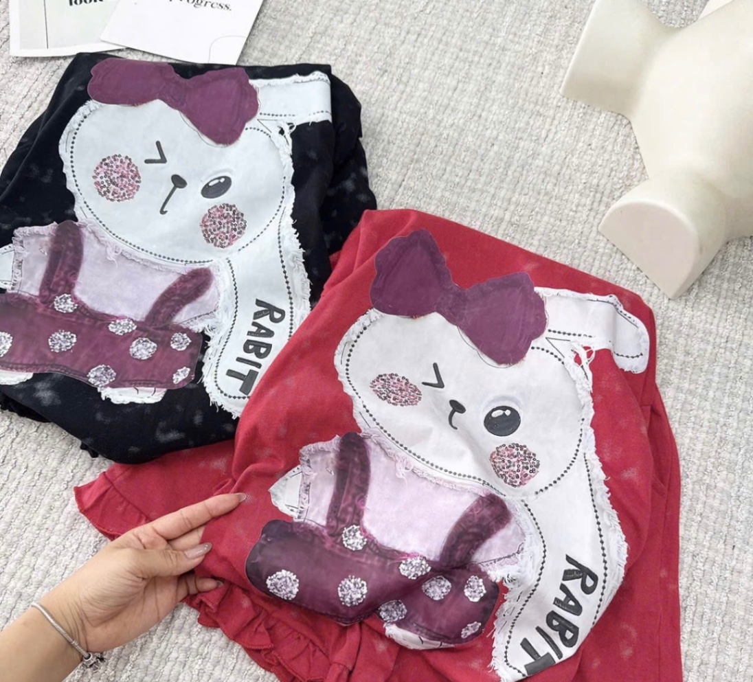 G587 - BỘ ĐÙI BÉ GÁI LOANG SIZE ĐẠI THỎ RABBIT