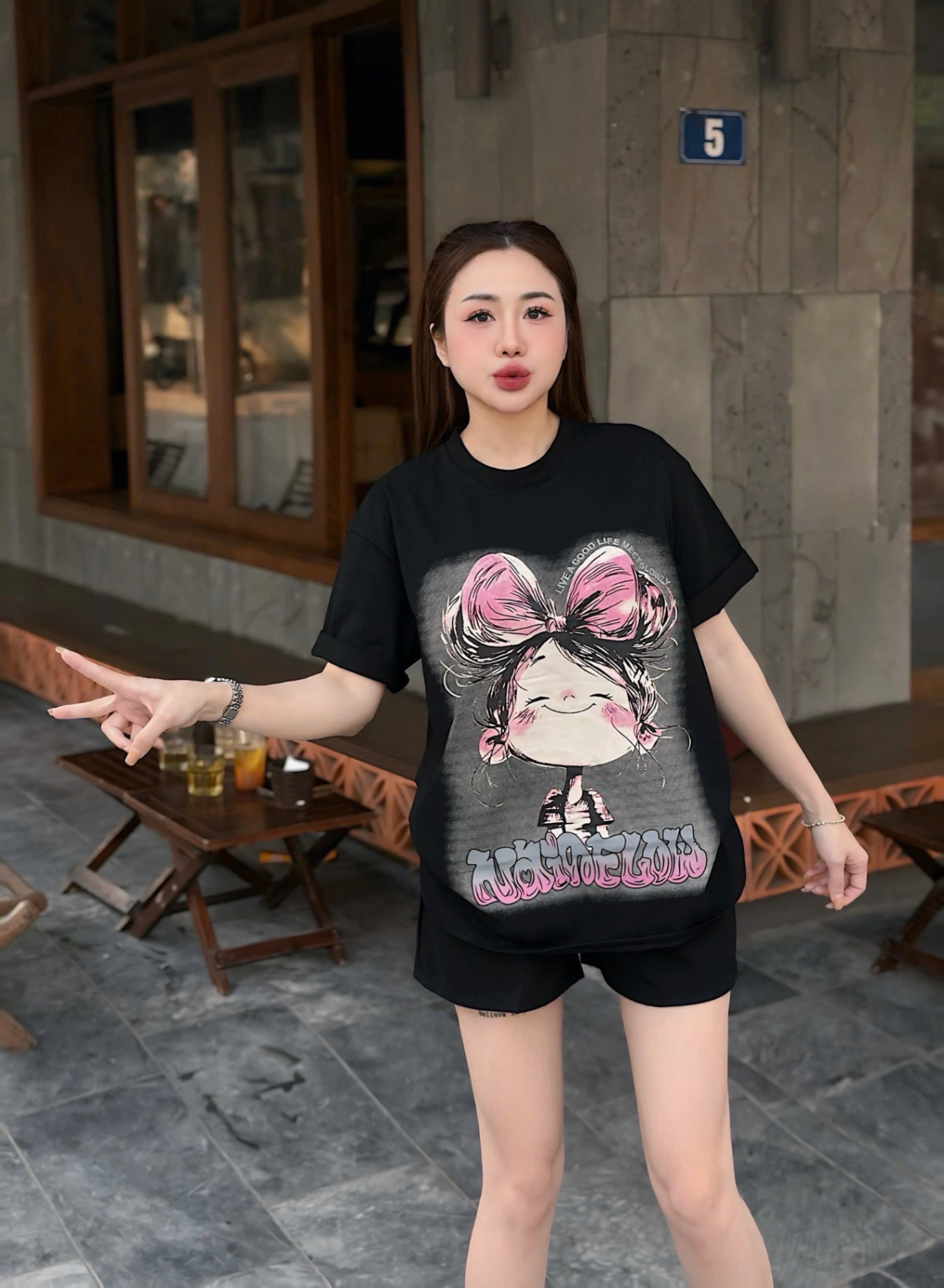 S962 - BỘ ĐÙI NỮ CÔ BÉ TÓC NƠ WONDERFUL