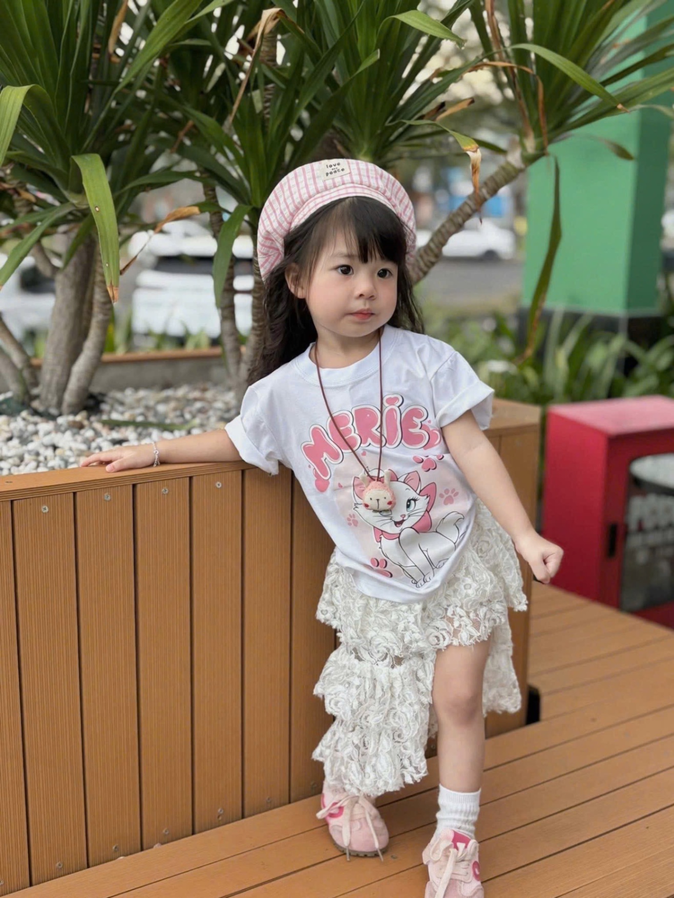 AB716 - ÁO PHÔNG ĐÔI MẸ BÉ TRẮNG MÈO MERIE