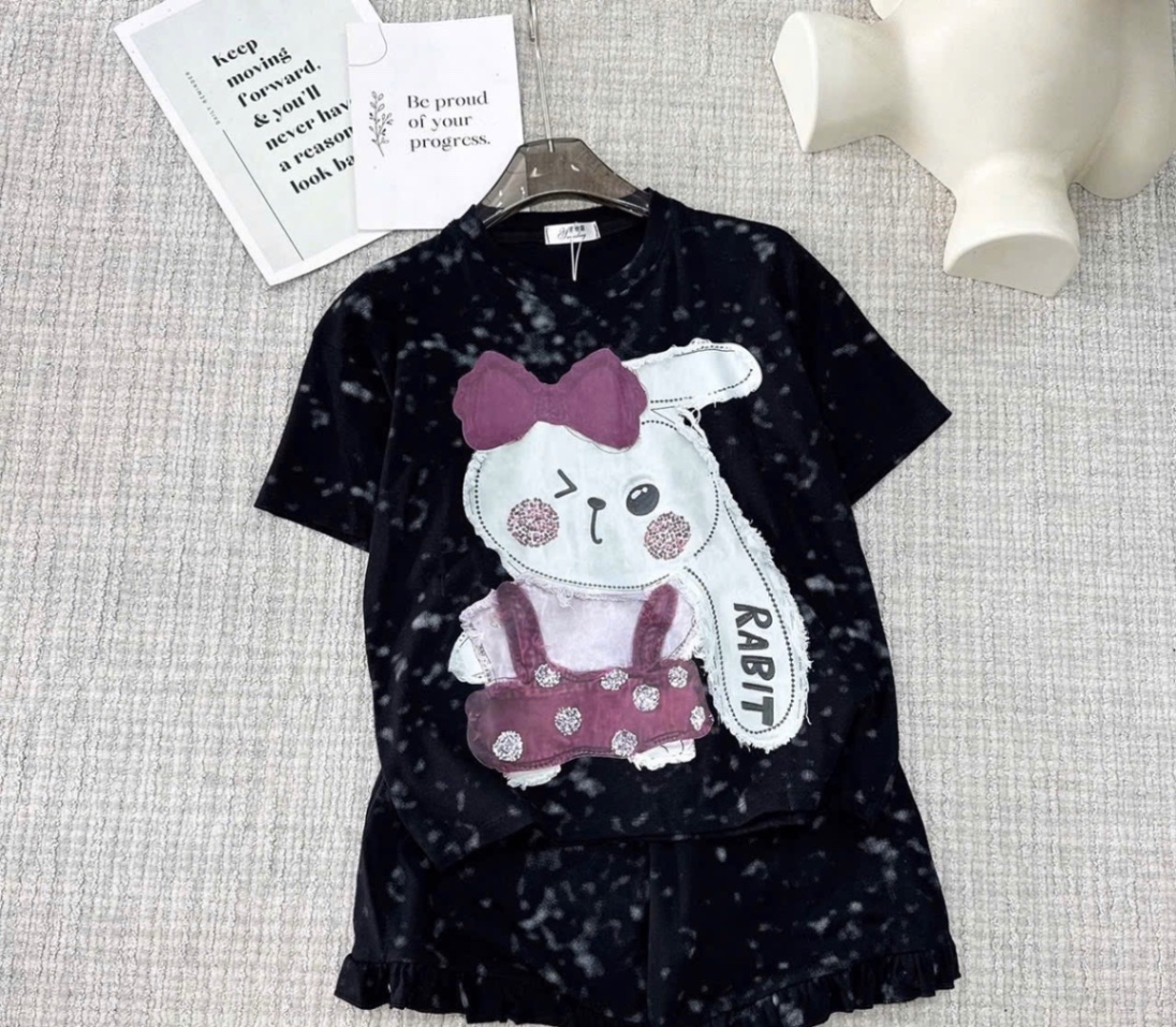 G587 - BỘ ĐÙI BÉ GÁI LOANG SIZE ĐẠI THỎ RABBIT