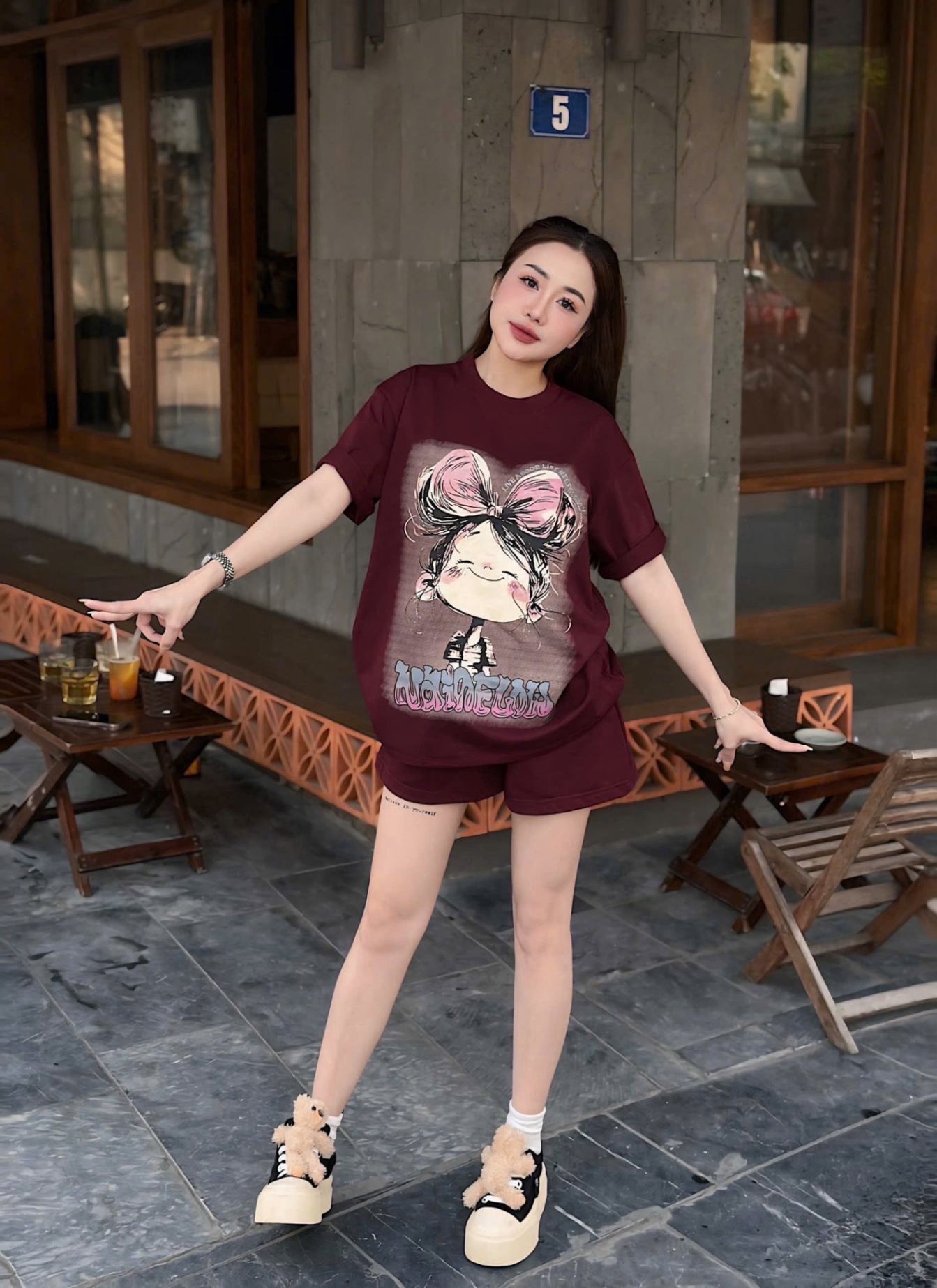 S962 - BỘ ĐÙI NỮ CÔ BÉ TÓC NƠ WONDERFUL