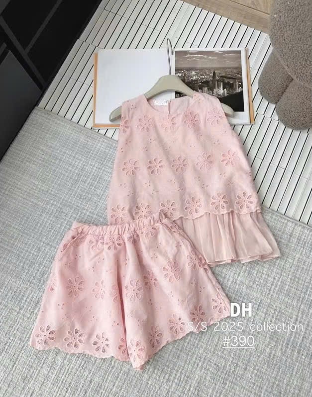 S967 - SET REN THÊU HOA CÓ LÓT SÁT NÁCH