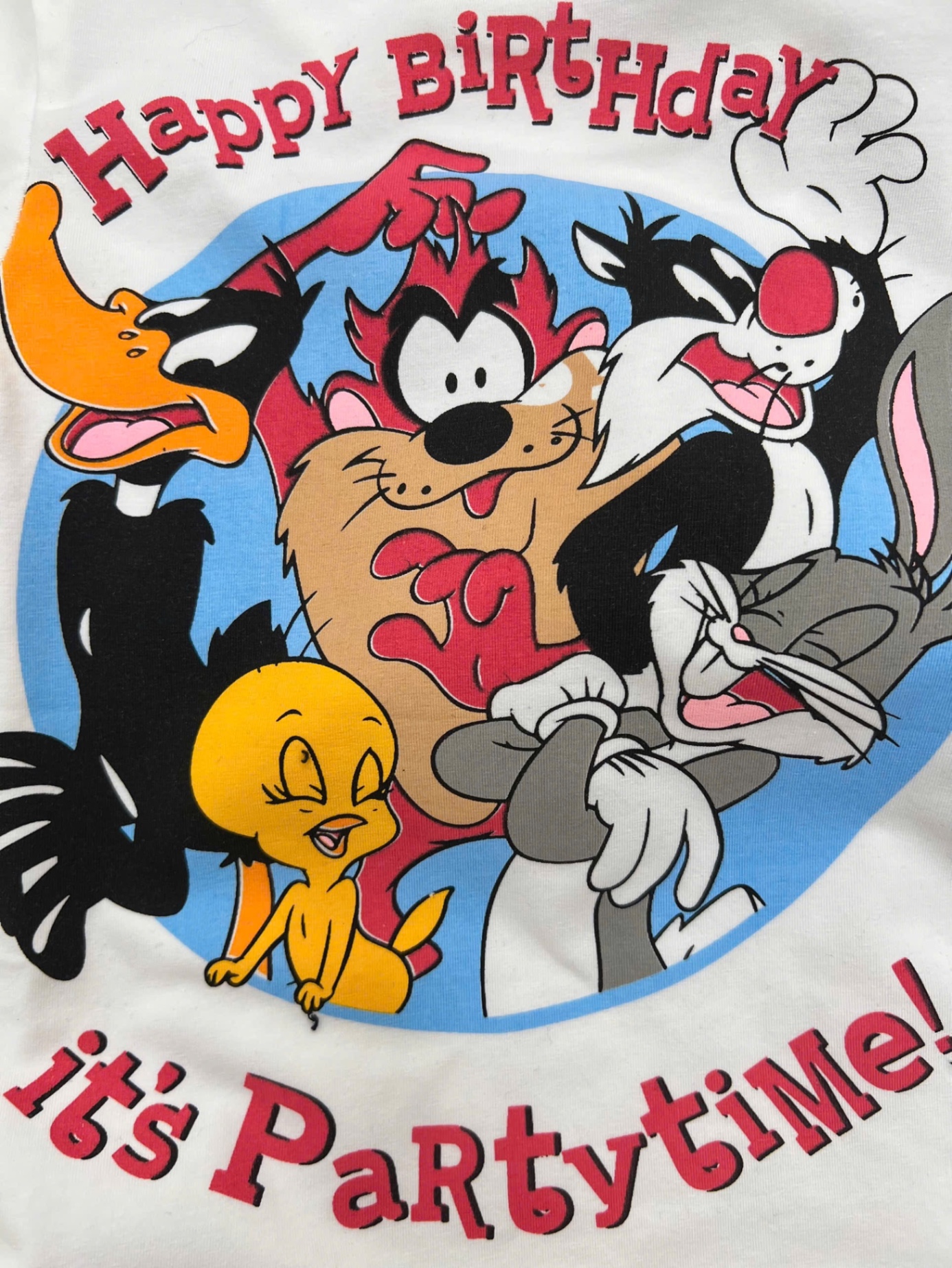 T654 - BỘ ĐÙI BÉ TRAI ÁO TRẮNG THỎ LOONEY QUẦN ĐEN