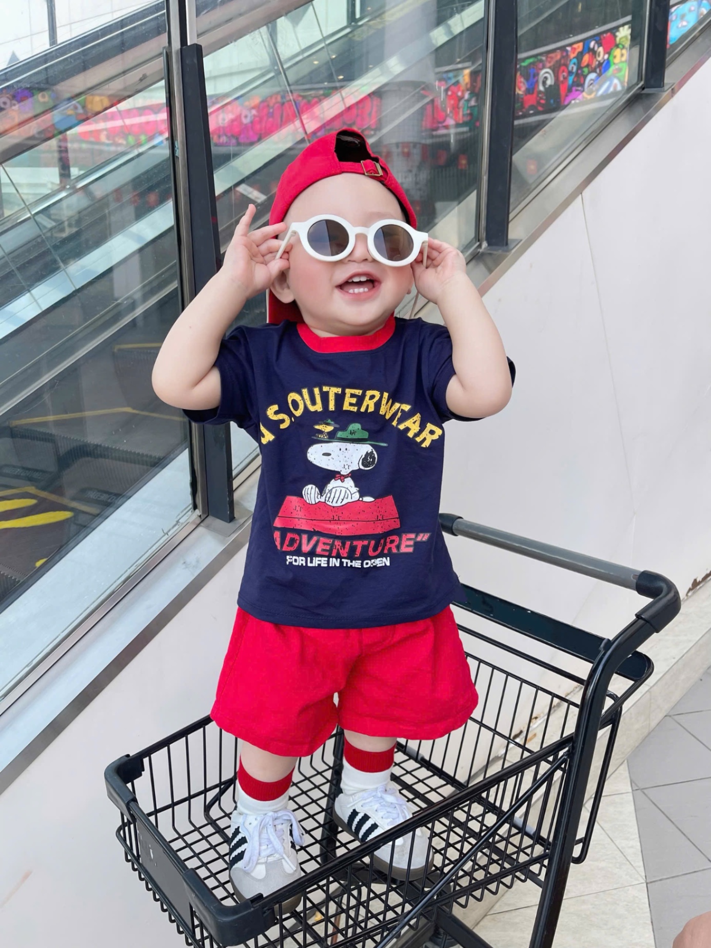 AB717 - SET 3 ÁO BÉ TRAI CỘC CHÓ PEANUTS than ghi trắng
