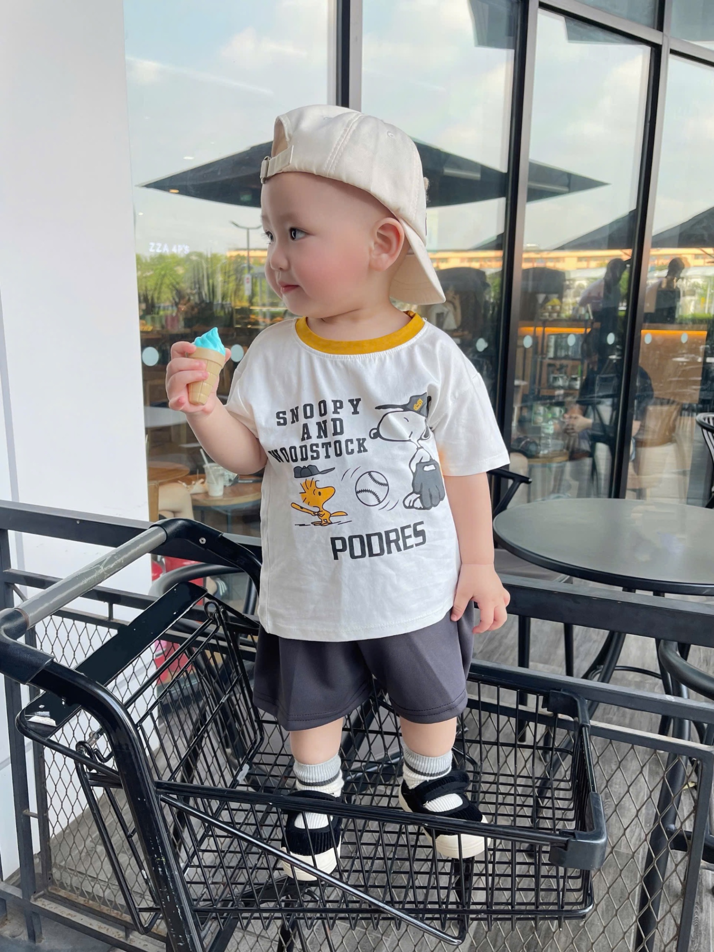 AB717 - SET 3 ÁO BÉ TRAI CỘC CHÓ PEANUTS than ghi trắng