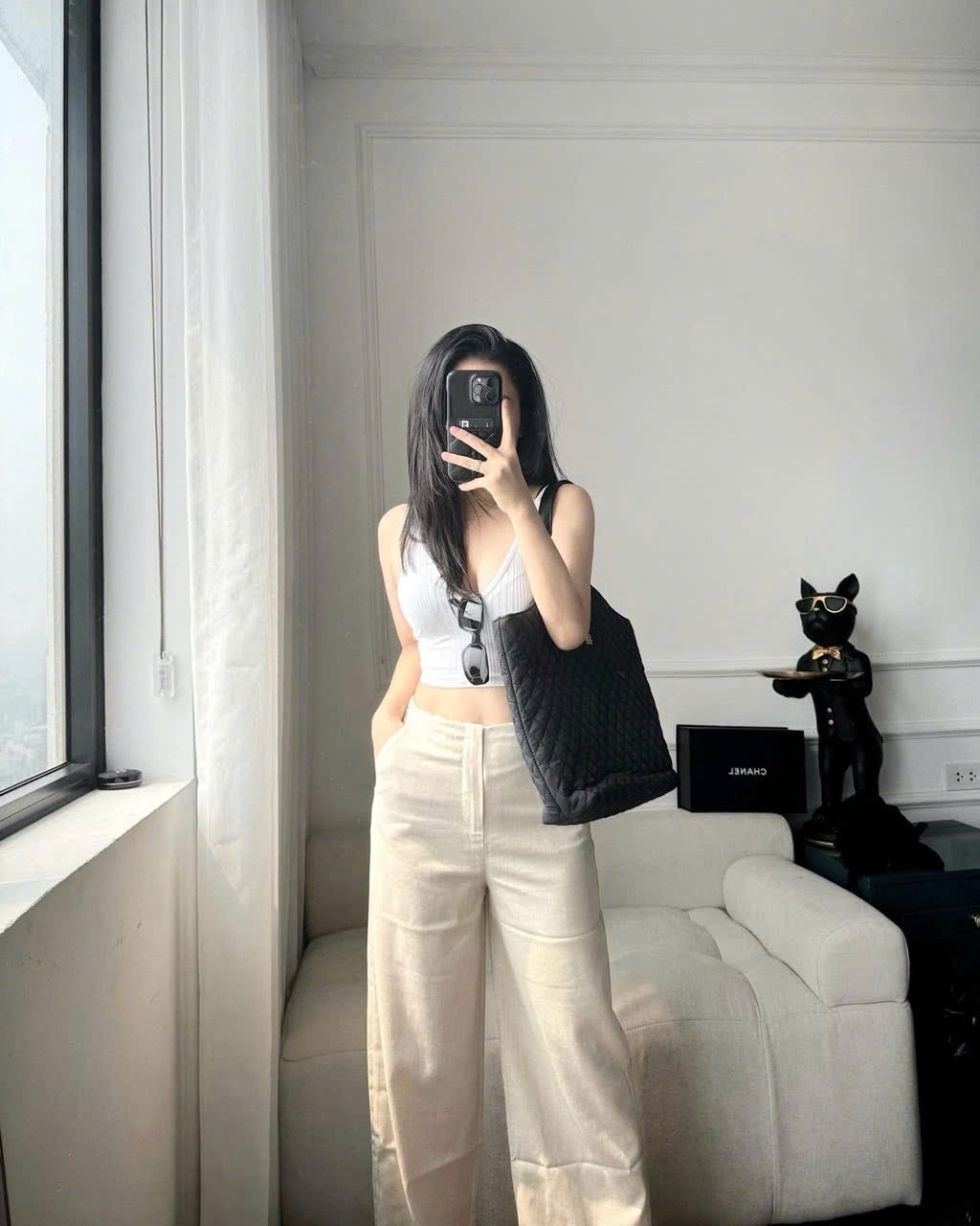 QNU592 - QUẦN SUÔNG LIEN KHOÁ TRƯỚC M6336