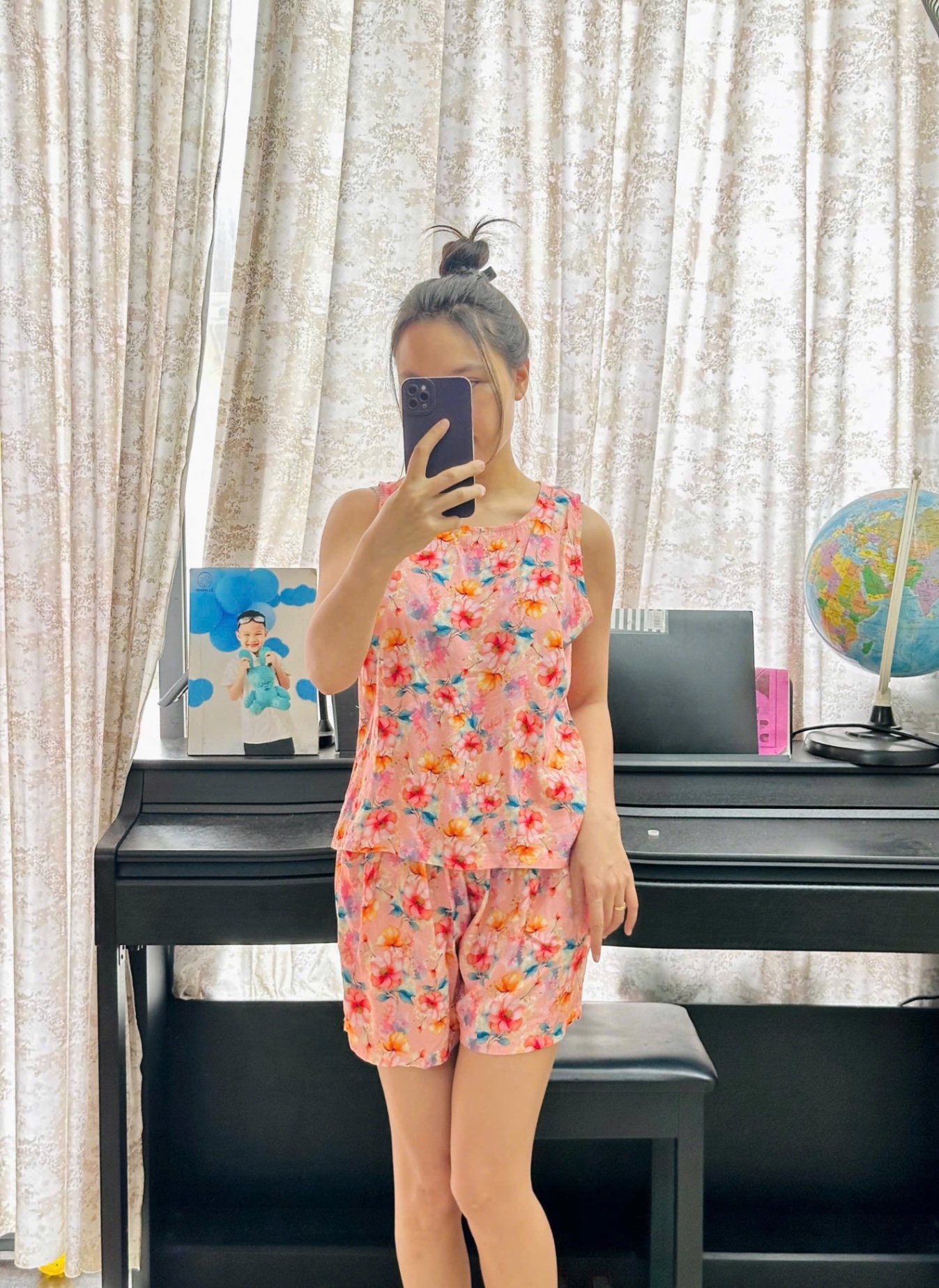 S988 - BỘ LANH ĐÙI NỮ HOA LÁ SÁT NÁCH