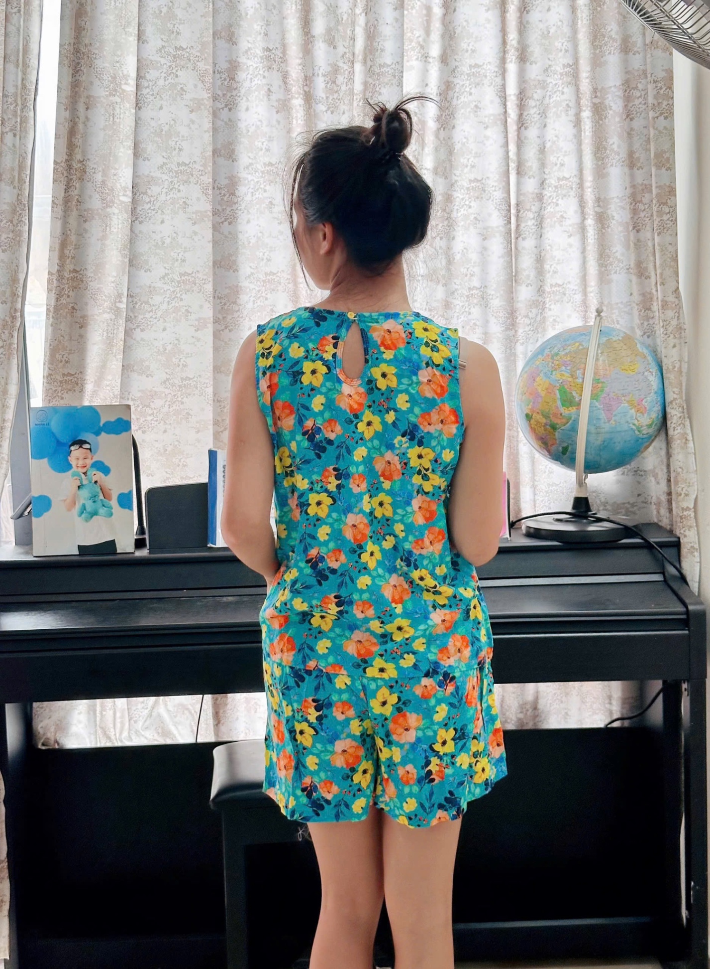 S988 - BỘ LANH ĐÙI NỮ HOA LÁ SÁT NÁCH