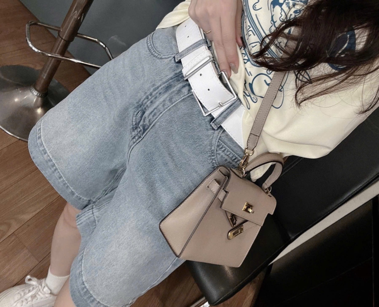 S989 - SET NỮ ÁO CỘC BE SUMMER 81 QUẦN BÒ NGỐ