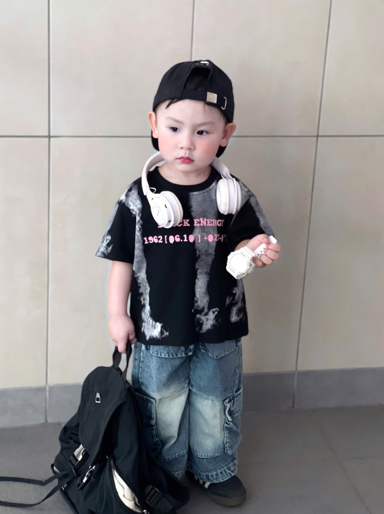 T677 - BỘ BÉ TRAI ÁO LOANG ENERGY QUẦN BÒ TÚI HỘP
