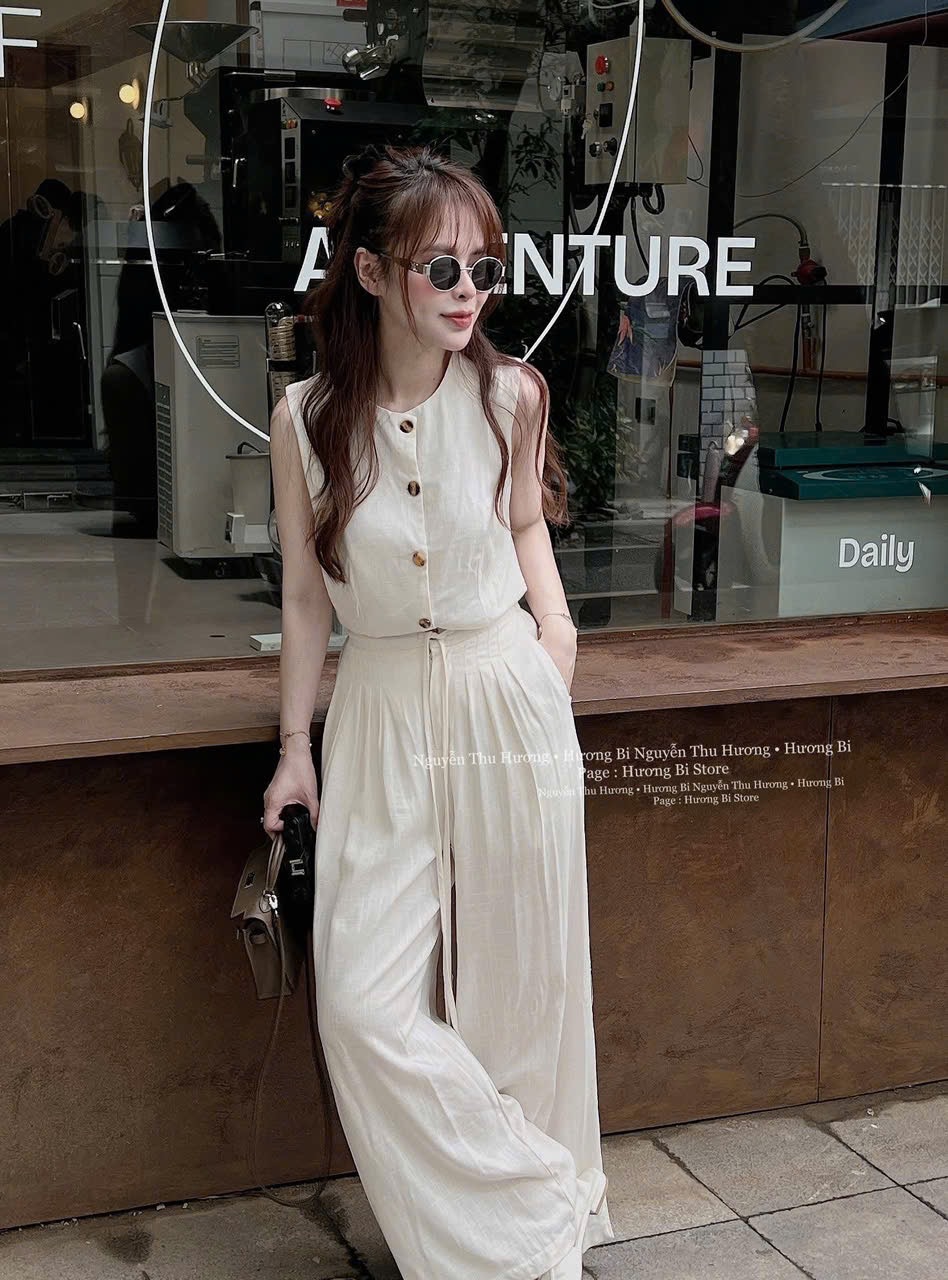 S005 - SET LIEN NỮ ÁO BE SÁT NÁCH QUẦN SUÔNG