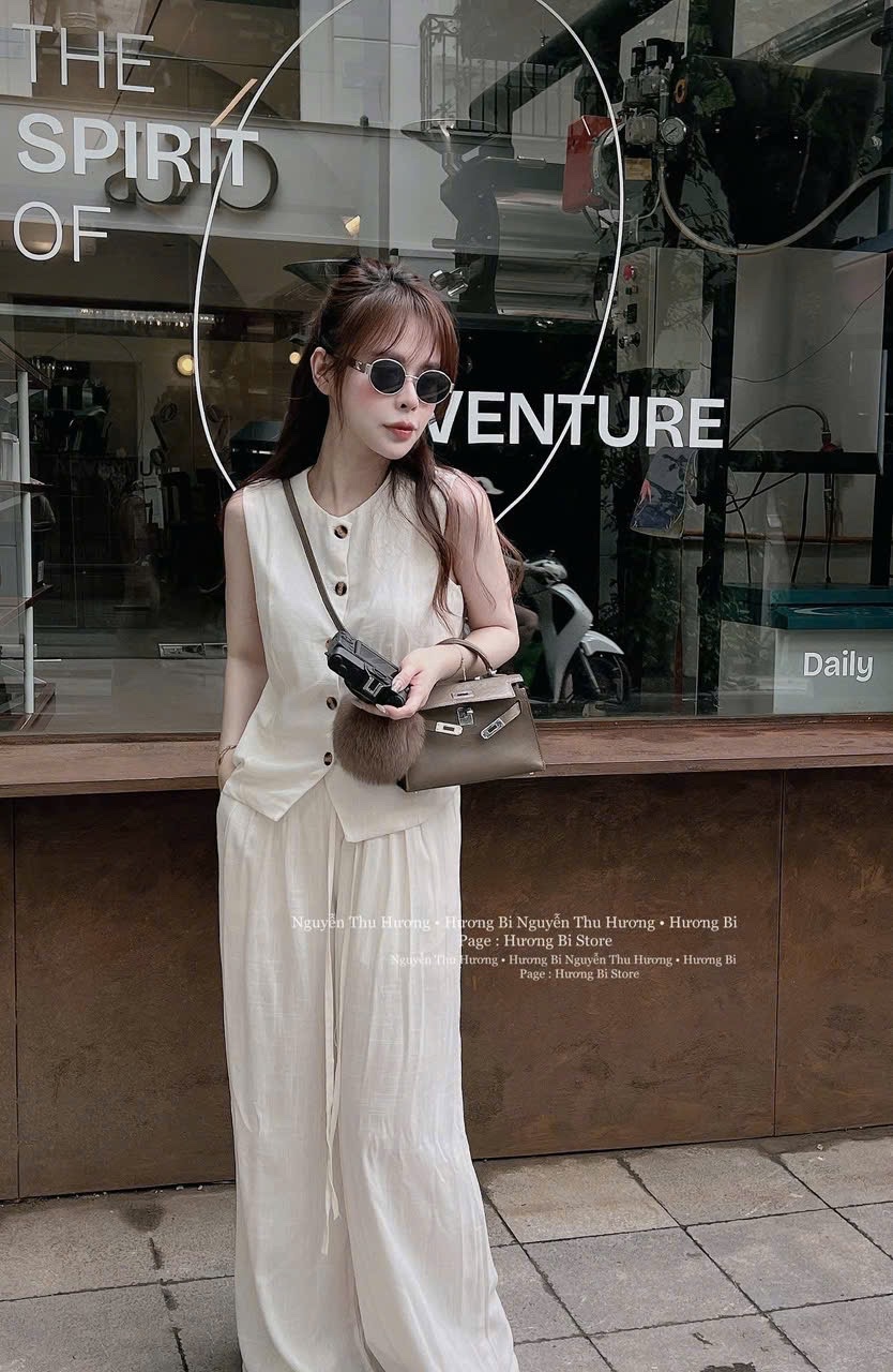 S005 - SET LIEN NỮ ÁO BE SÁT NÁCH QUẦN SUÔNG