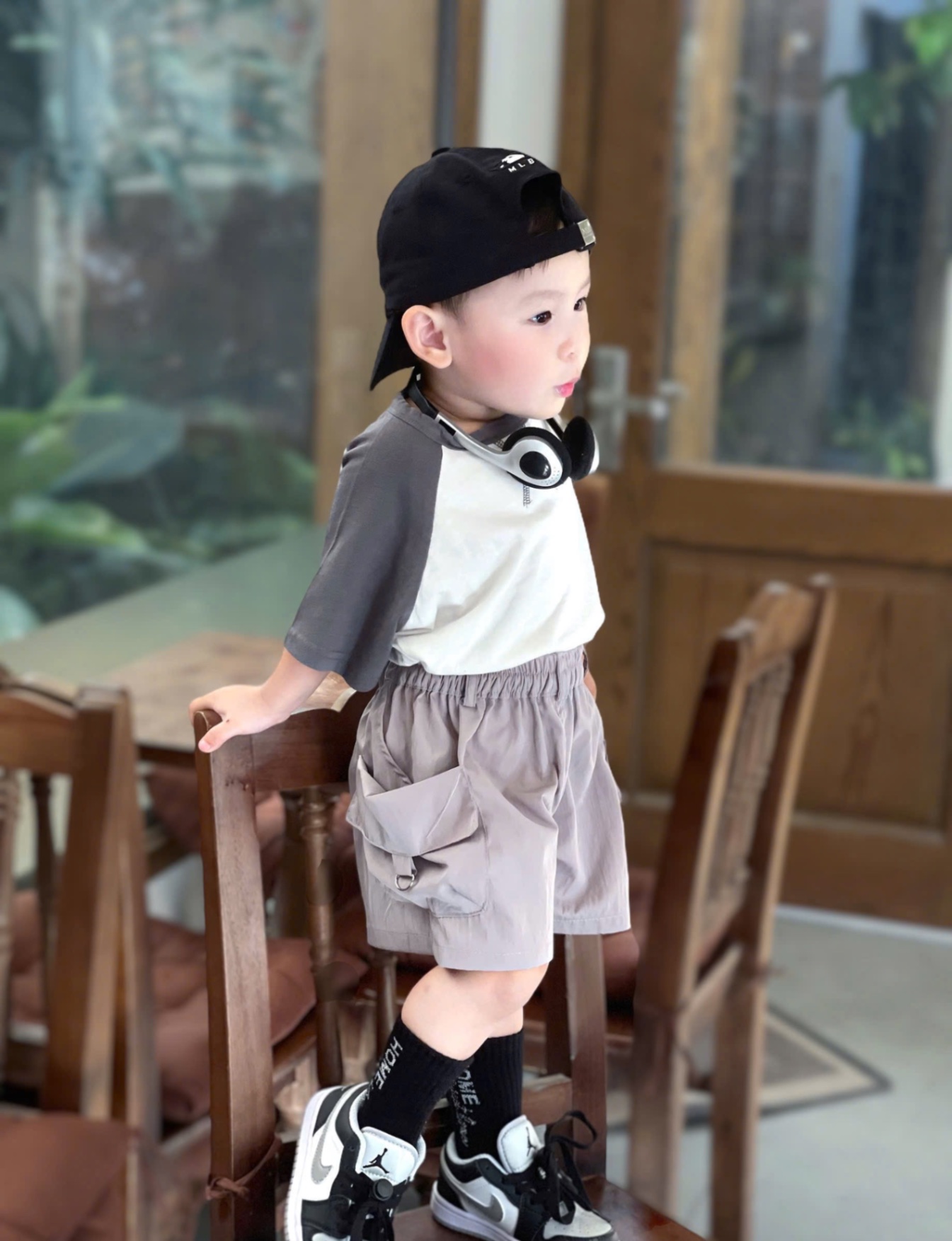 QB305 - SET 3 QUẦN BÉ TRAI GIÓ TÚI HỘP đỏ ghi trắng