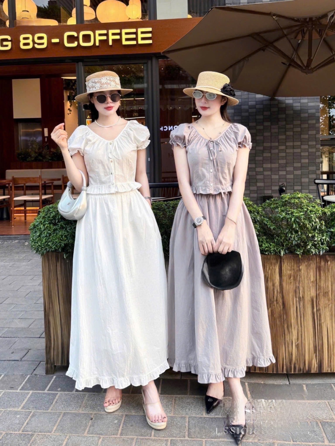 S007 - SET THÔ ĐŨI BÈO CỔ V NƠ CVAY DÀI