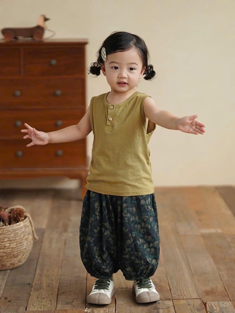 AB718 - SET 5 ÁO BÉ TRAI BA LỖ CÚC CỔ đen rêu xanh be