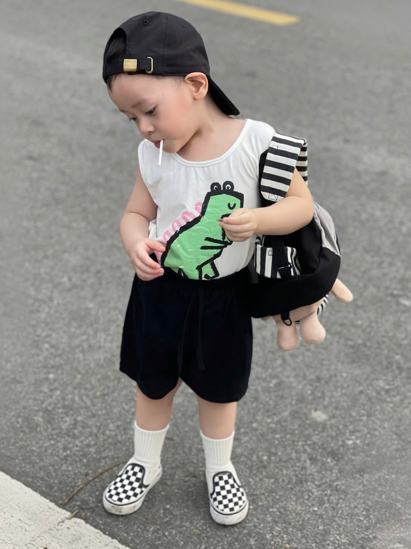 T695 - SET 3 BỘ ĐÙI BÉ TRAI BA LỖ KHỦNG LONG xanh lá