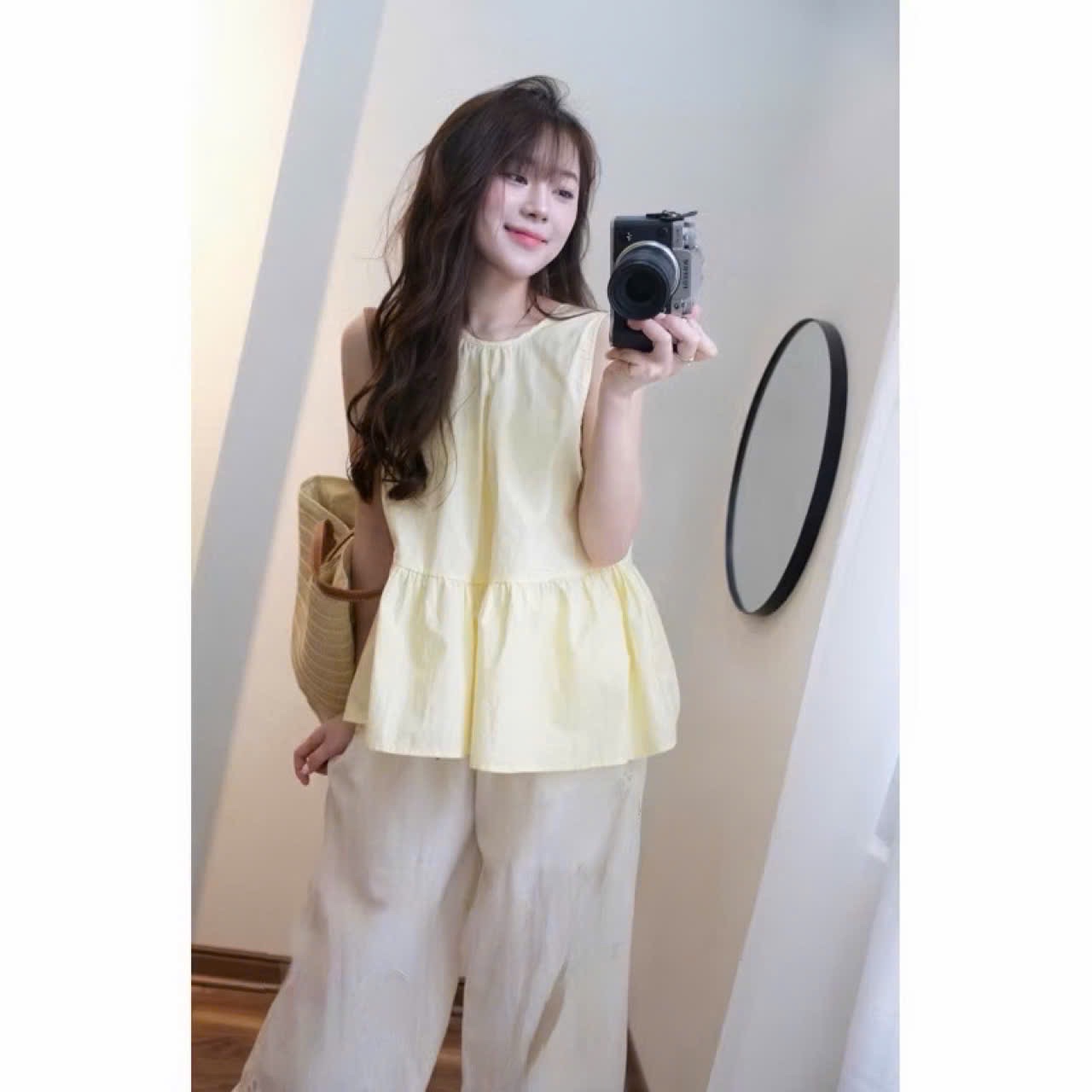 S029 - SET ÁO BÈO SÁT NÁCH QUẦN SUÔNG SỌC