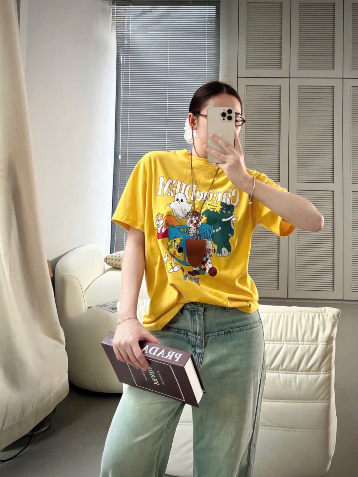 ANU228 - ÁO PHÔNG NỮ VÀNG Carpe