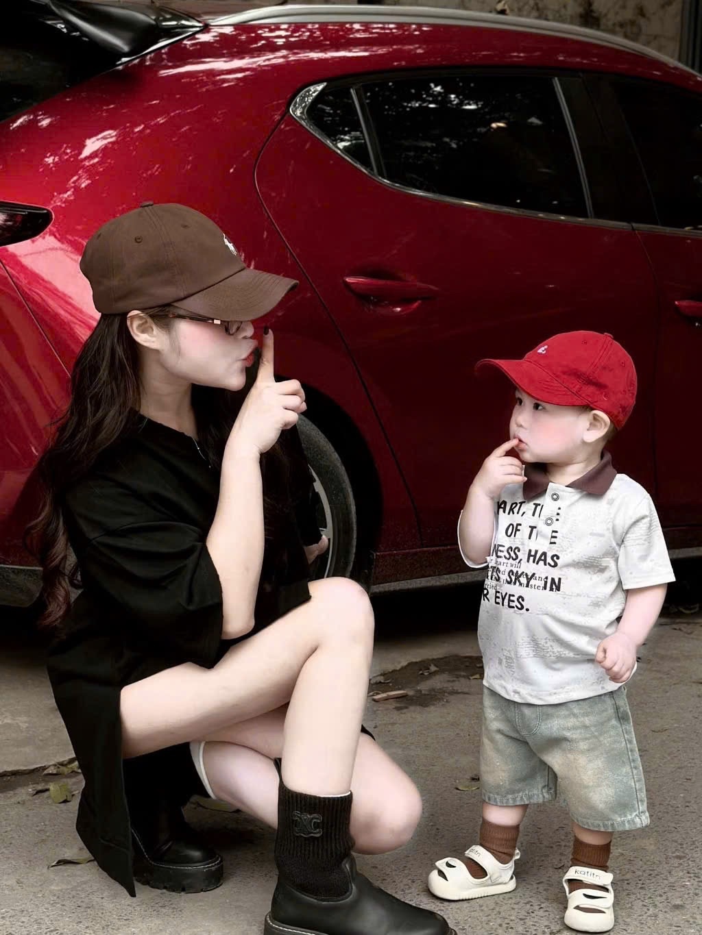T721 - BỘ BÉ TRAI ÁO POLO LOANG CỔ NÂU QUẦN BÒ