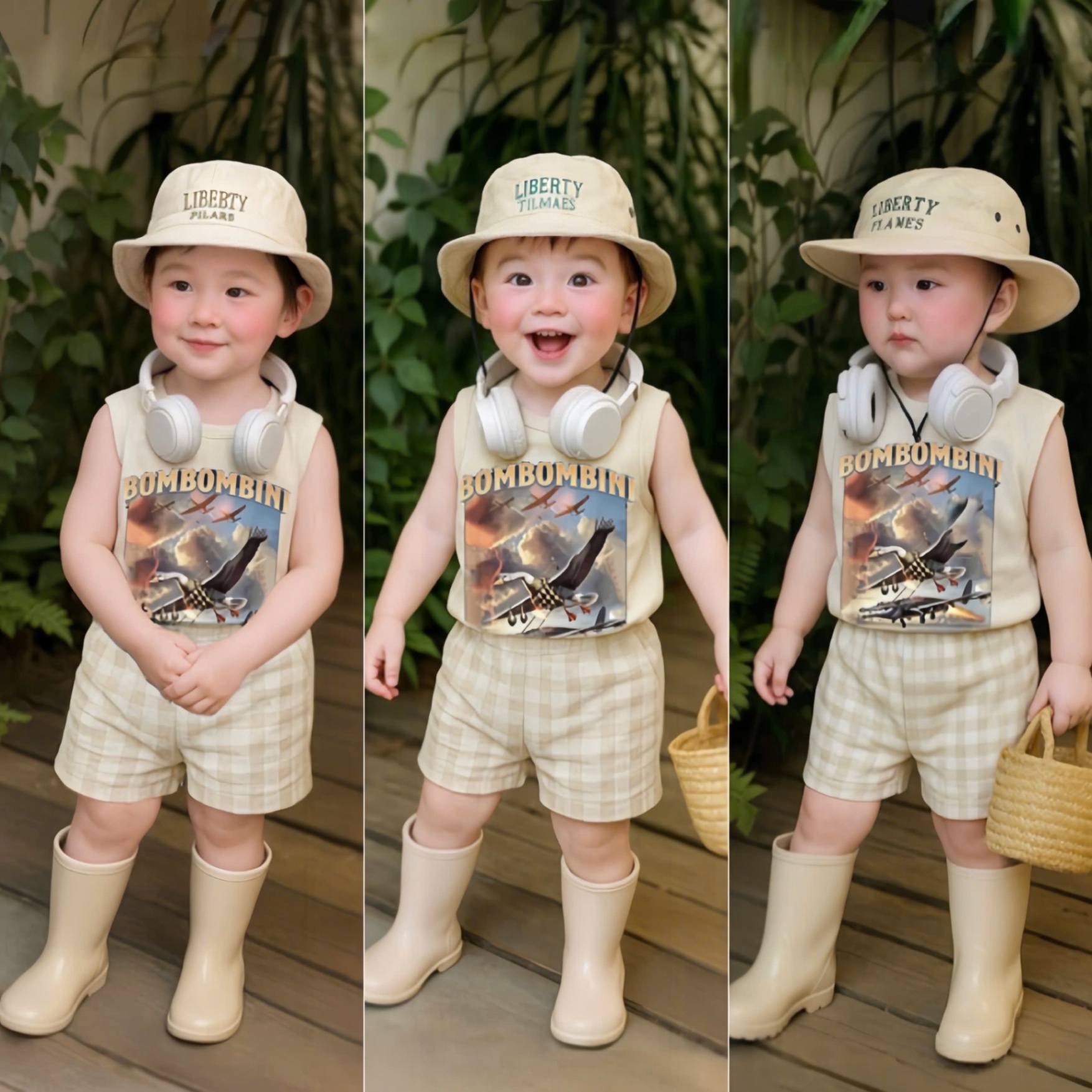T716 - BỘ ĐÙI BÉ TRAI BE SÁT NÁCH BOMBOM QUẦN CARO