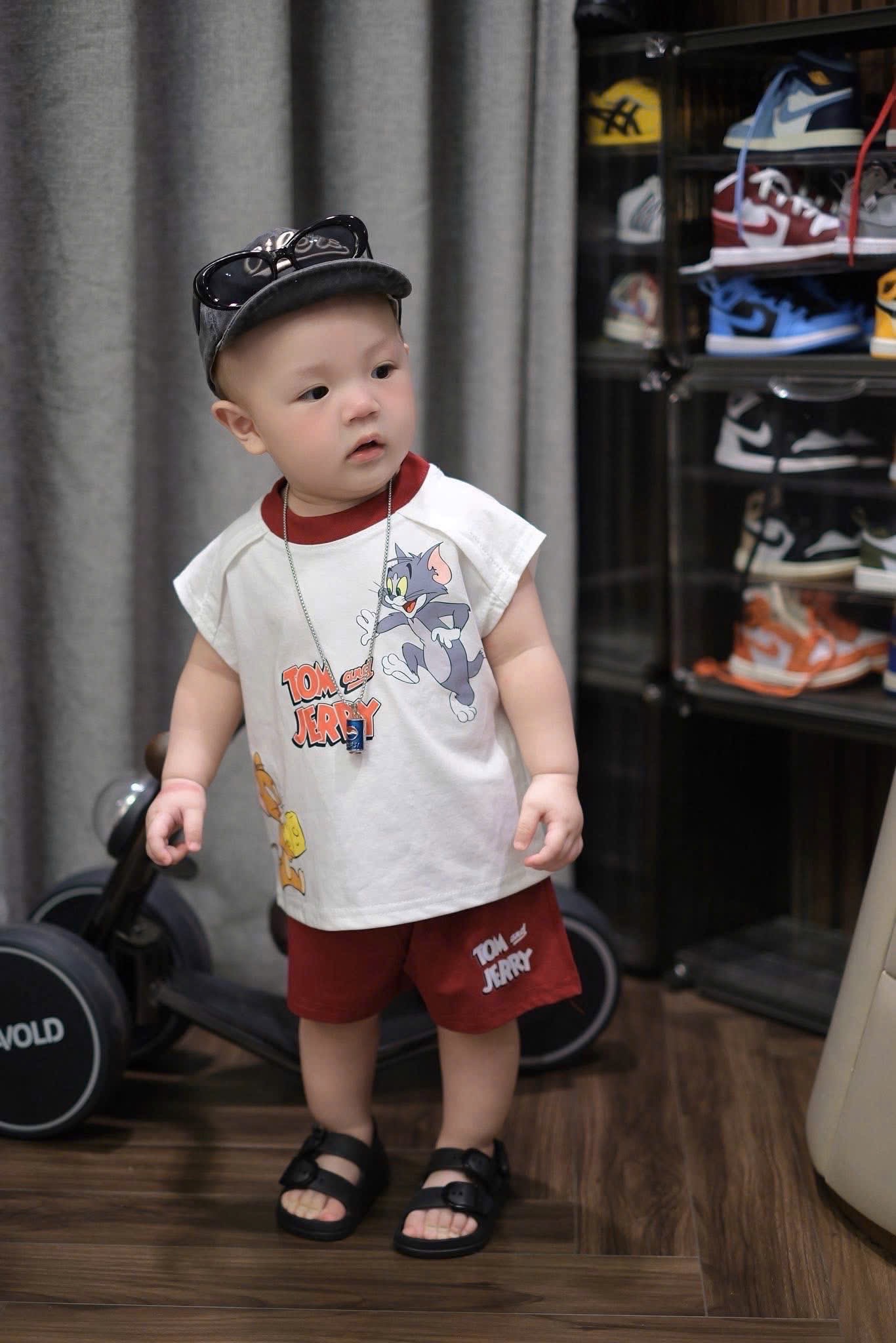 T727 - SET BÉ TRAI 3CT ÁO ĐỎ TRẮNG TOM JERRY QUẦN ĐỎ