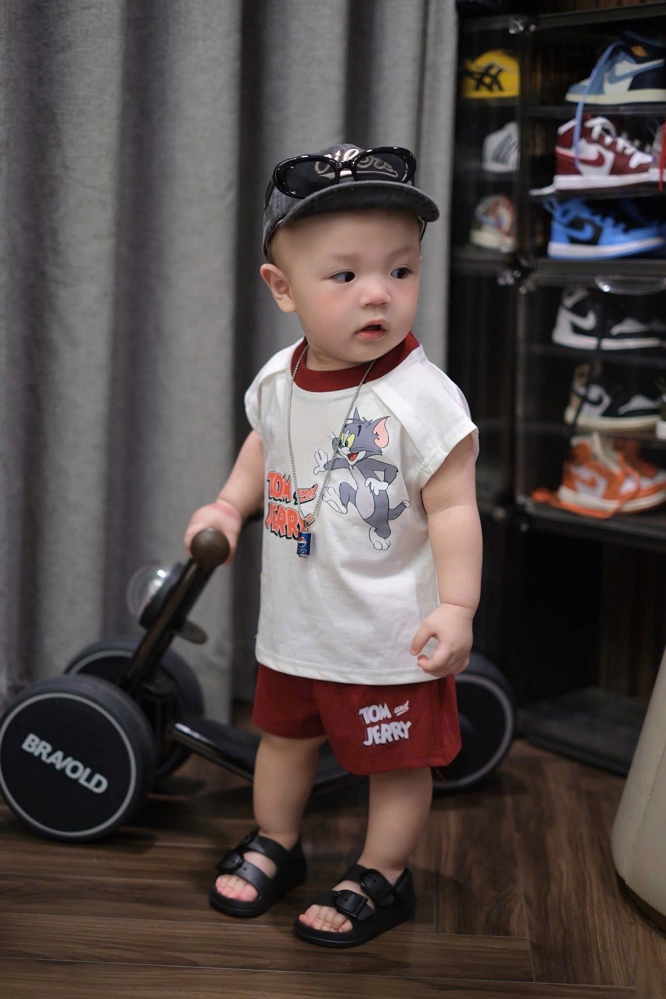 T727 - SET BÉ TRAI 3CT ÁO ĐỎ TRẮNG TOM JERRY QUẦN ĐỎ