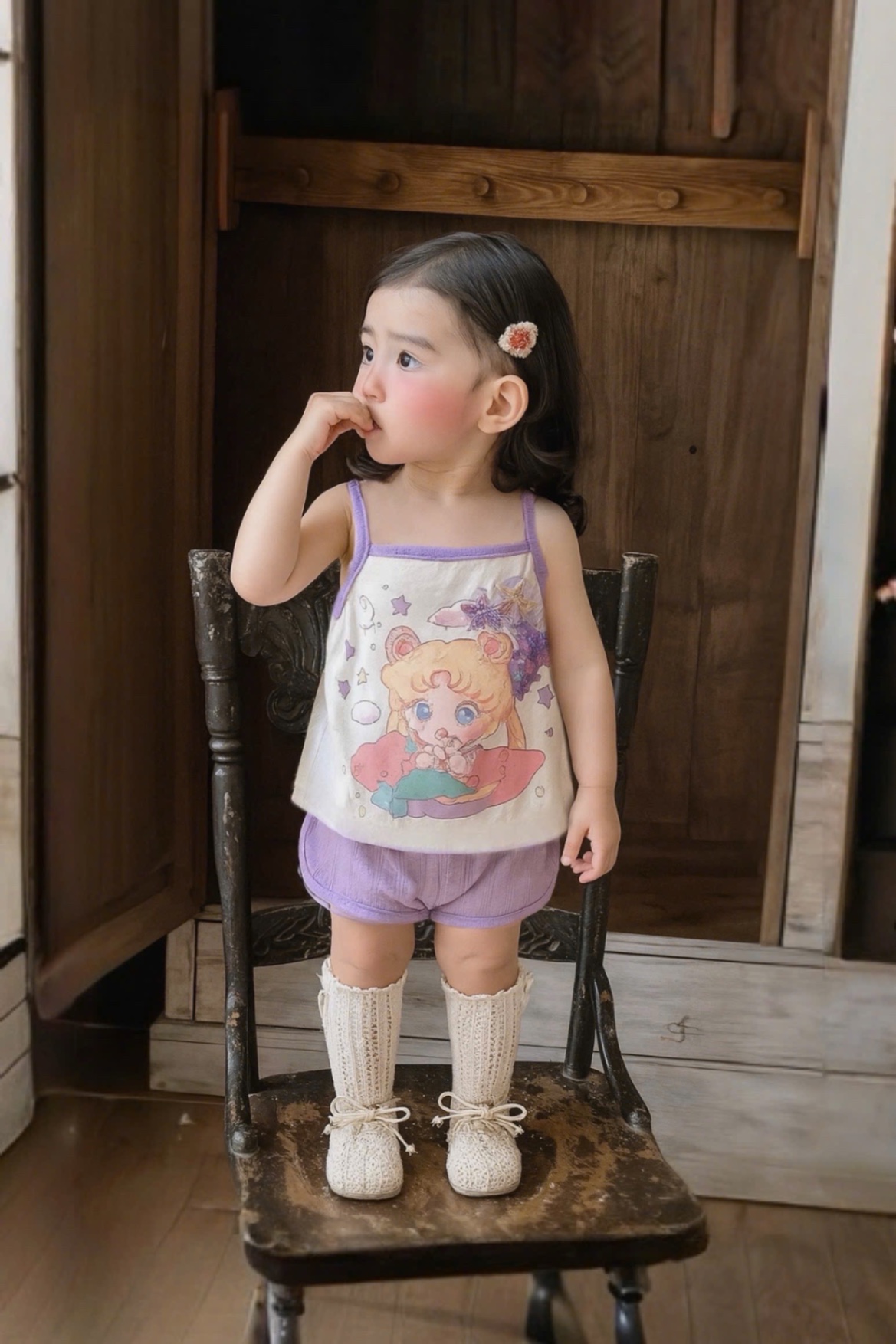 G636 - SET 3 BỘ ĐÙI BÉ GÁI 2S THÔNG HƠI BẠCH TUYẾT