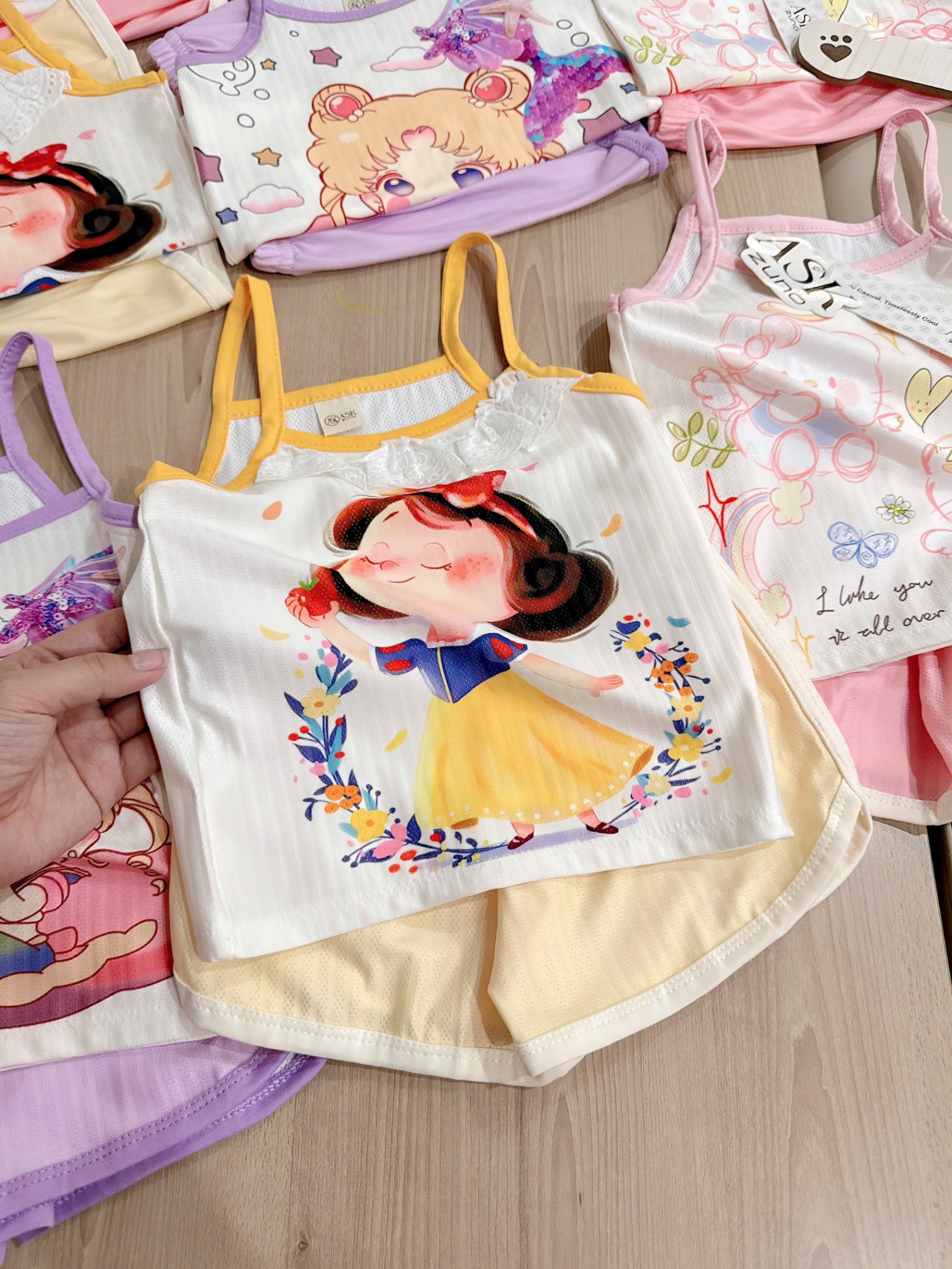 G636 - SET 3 BỘ ĐÙI BÉ GÁI 2S THÔNG HƠI BẠCH TUYẾT