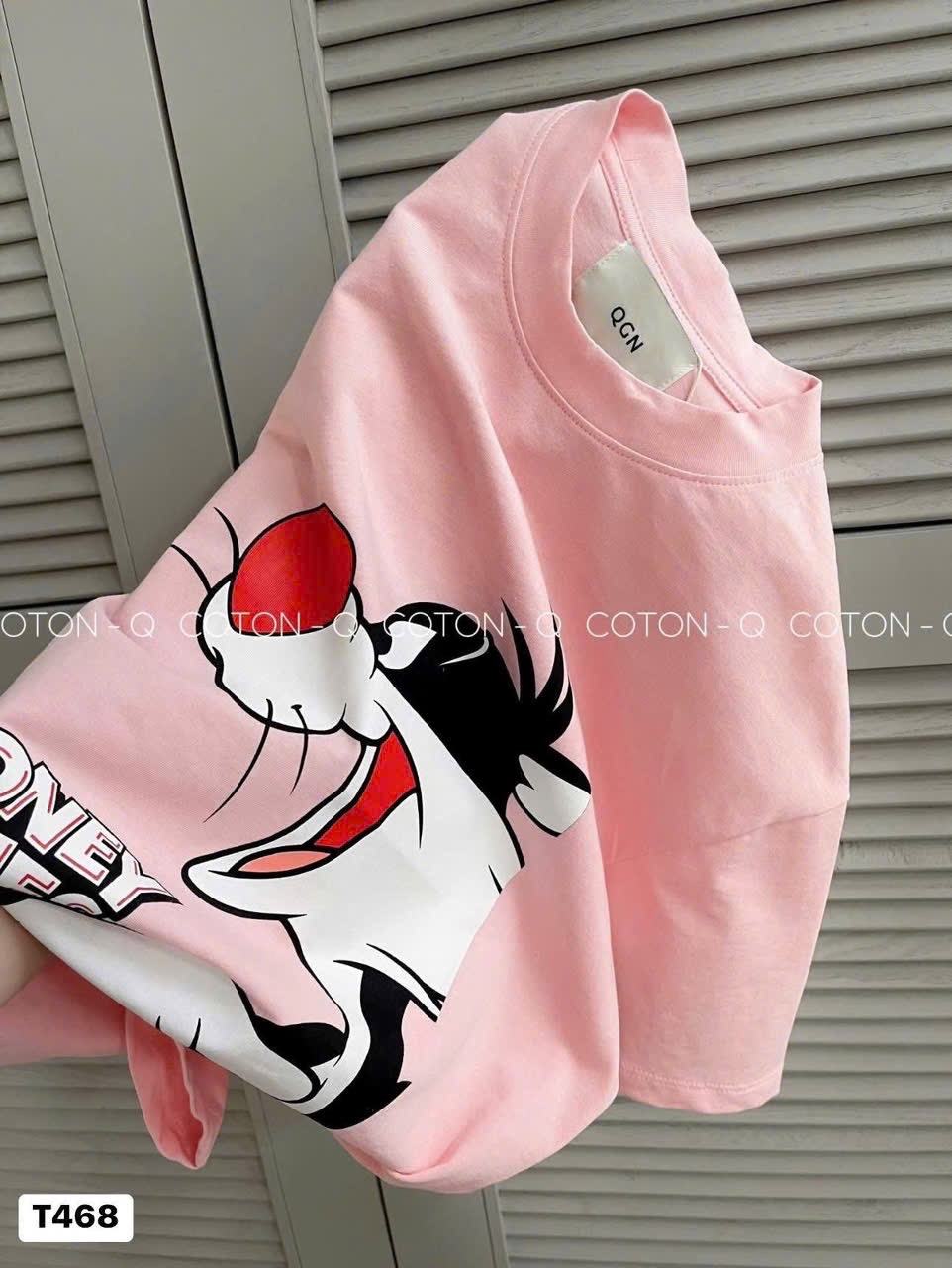 ANU241 - ÁO PHÔNG NỮ HỒNG THỎ LOONEY TUNES