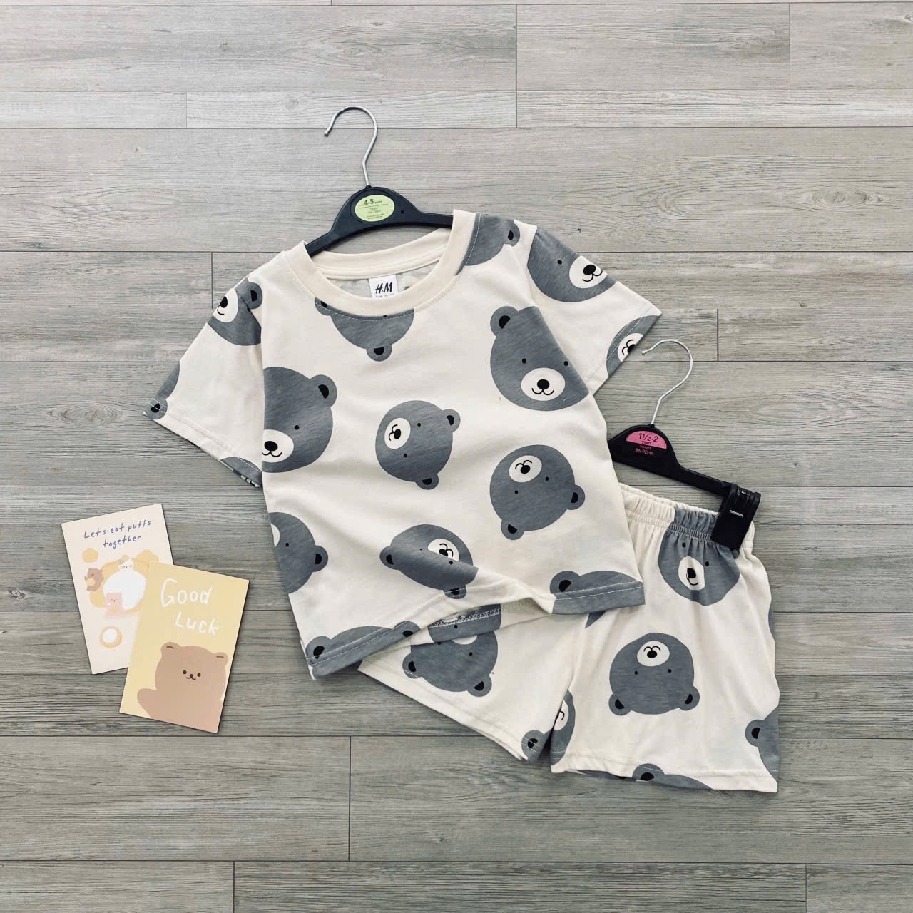 T739 - SET 2 BỘ ĐÙI BÉ TRAI GẤU PHỐI sale