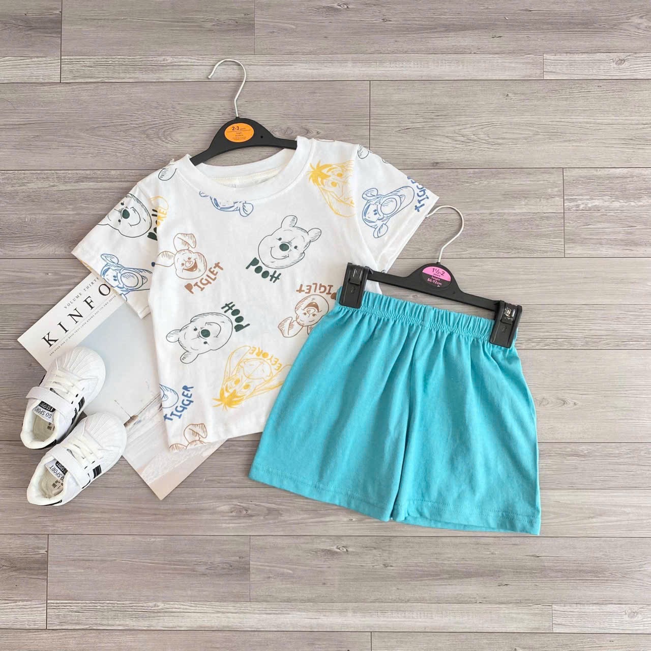 T739 - SET 2 BỘ ĐÙI BÉ TRAI GẤU PHỐI sale