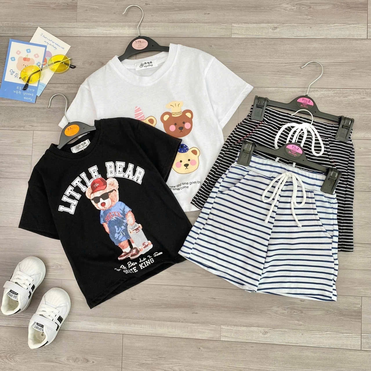 G644 - SET 2 BỘ ĐÙI BÉ GÁI GẤU LITTLE BEAR sale